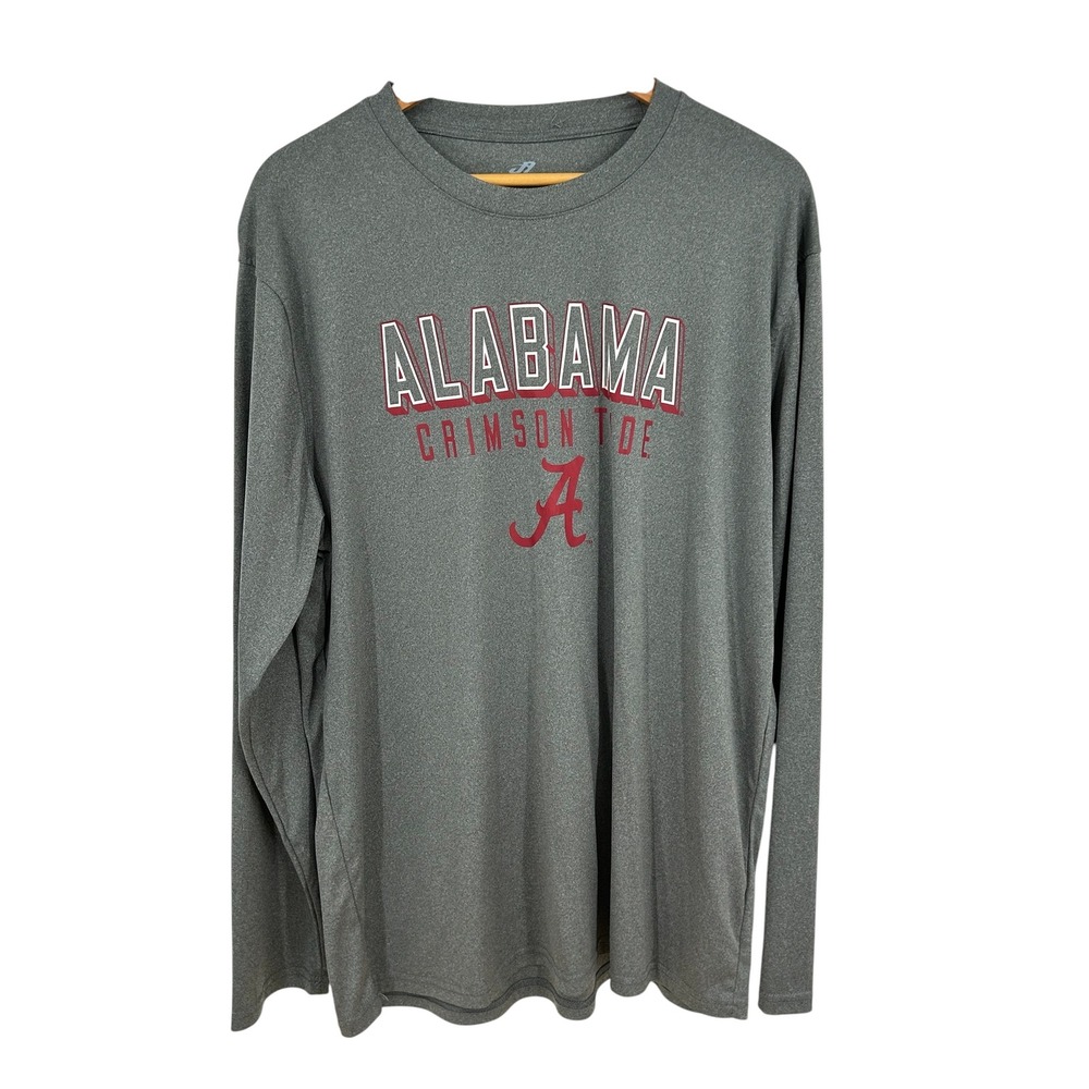 Alabama‎ Crimson Tide J America Athletic Long Sleeve Shirt Gray XXL
